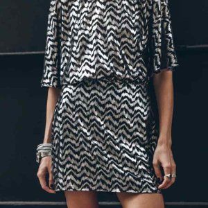 Mikuta Short Metallic Dress